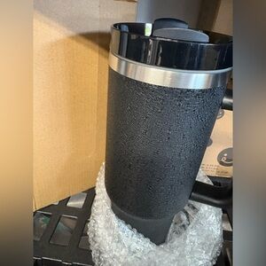 Amazon Black and Silver Insulated Mug